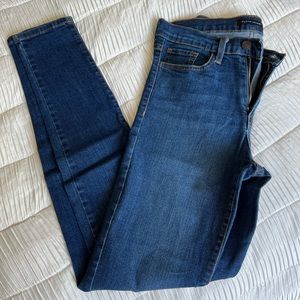 Dark wash flying monkey skinny jeans
